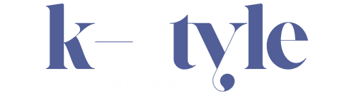Blue 'k-style' logo on a white background