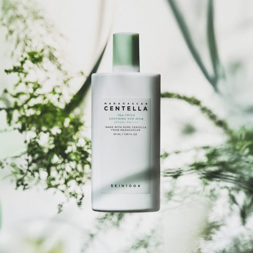 Madagascar Centella Tea - Trica Soothing Sun Milk SPF 50+ PA++++ – 50 ml - K - StyleSunscreenSKIN1004K - Style
