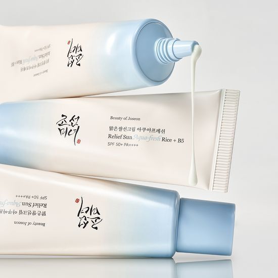 Relief Sun: Aqua - Fresh Rice + B5 (SPF 50+ PA++++) – 50 ml / 2 × 50 ml - K - StyleSun CreamBEAUTY OF JOSEONK - Style